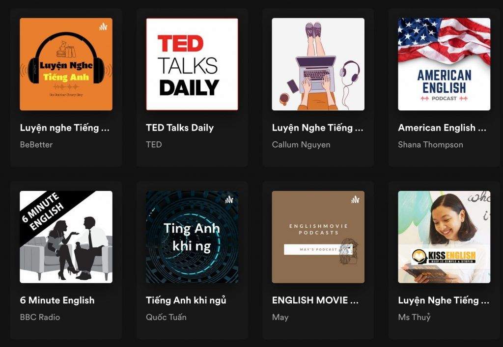 Bí Kíp Cải Thiện 4 Kỹ Năng Tiếng Anh Đơn Giản Mà Hiệu Quả 12 Một số podcast tiếng Anh bạn có thể tham khảo để nghe thử.
